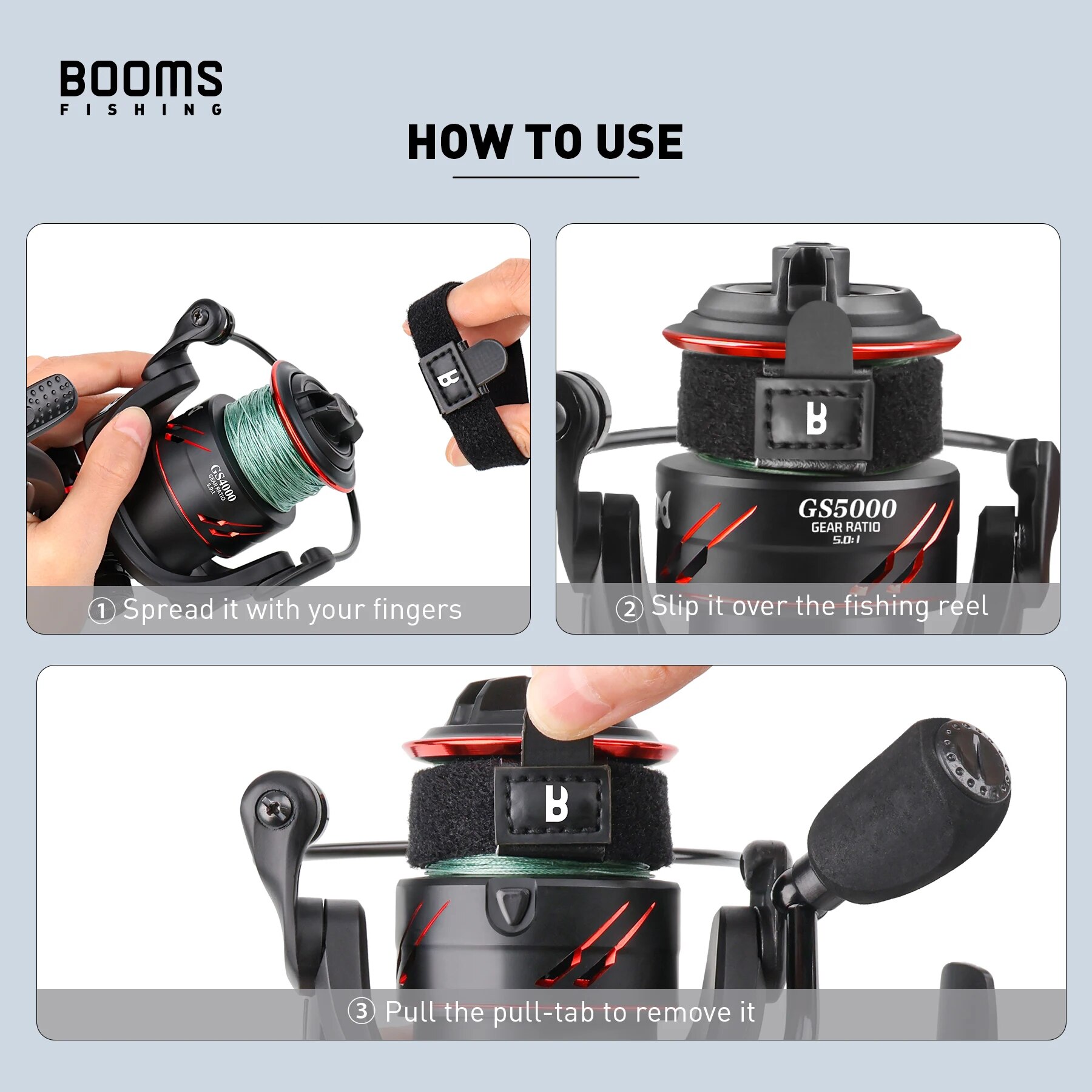 Kumparan pancing Booms 1 4 bua - Spinning Reel ulasan dan harga